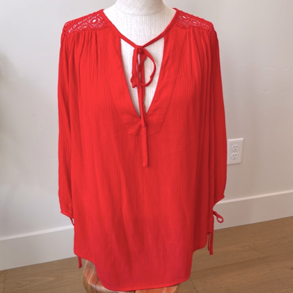 Band of Gypsies Gauze and Lace Blouse